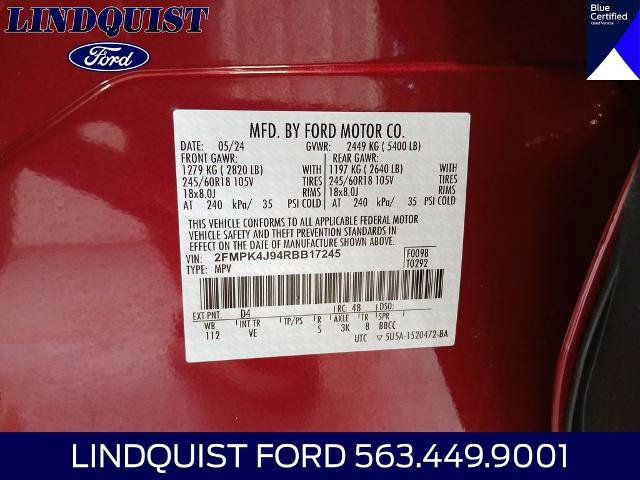 Certified 2024 Ford Edge SEL w/ Convenience Package AWD/4WD image 23
