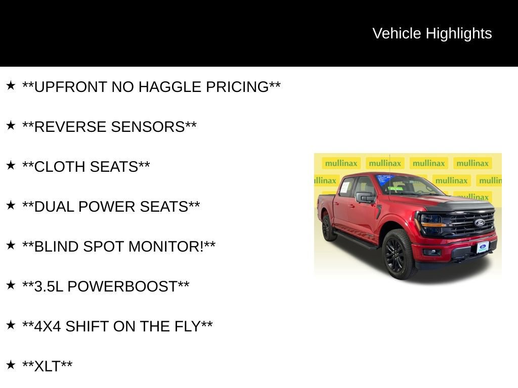 Certified 2025 Ford F150 XLT w/ Equipment Group 302A MID image 14