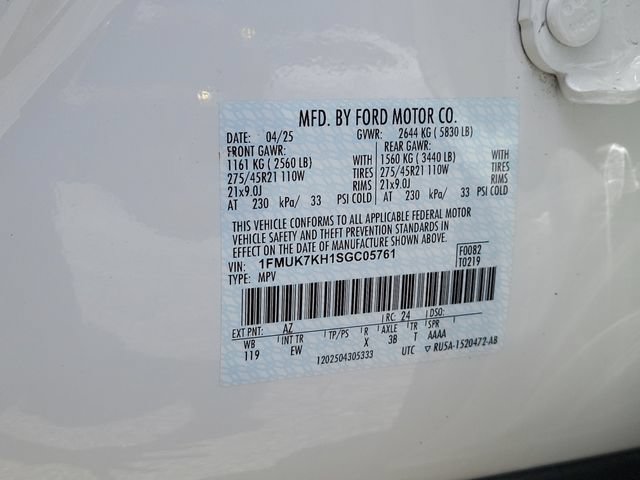 Certified 2025 Ford Explorer ST-Line w/ Premium Package RWD image 34