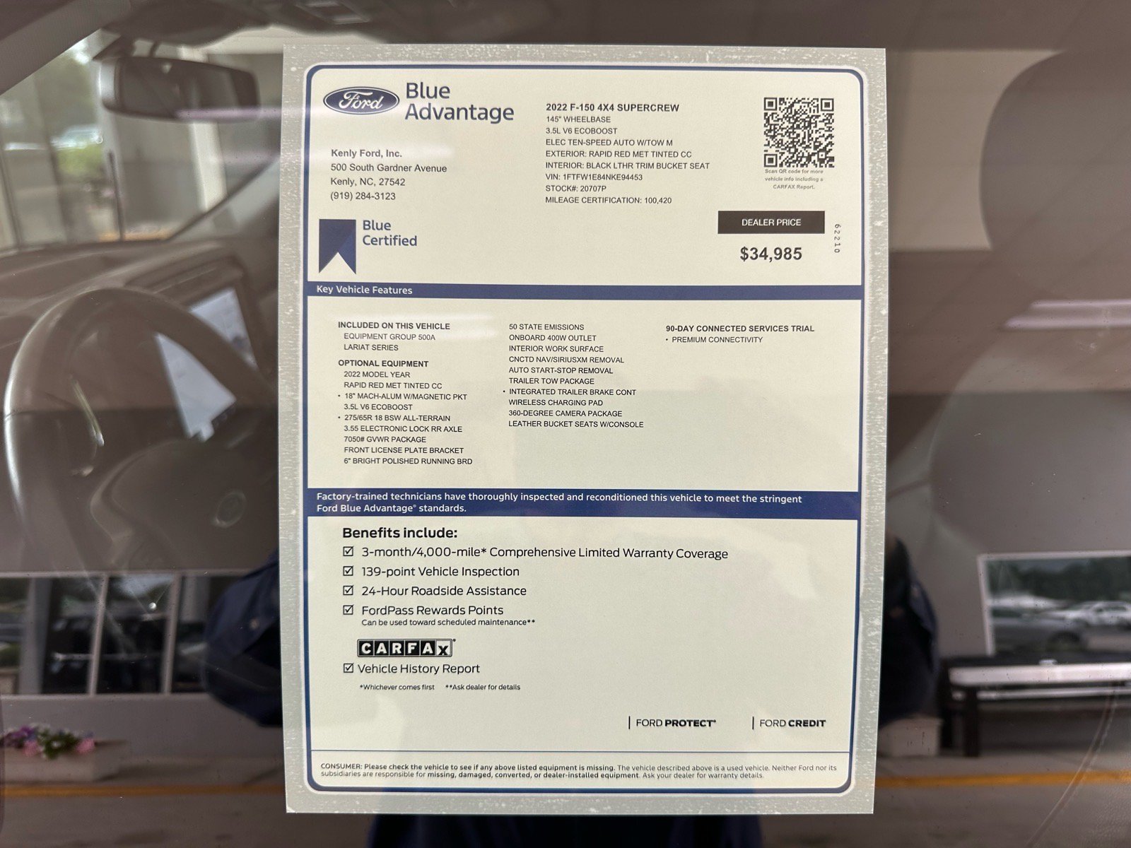 Certified 2022 Ford F150 Lariat w/ Trailer Tow Package AWD/4WD image 5