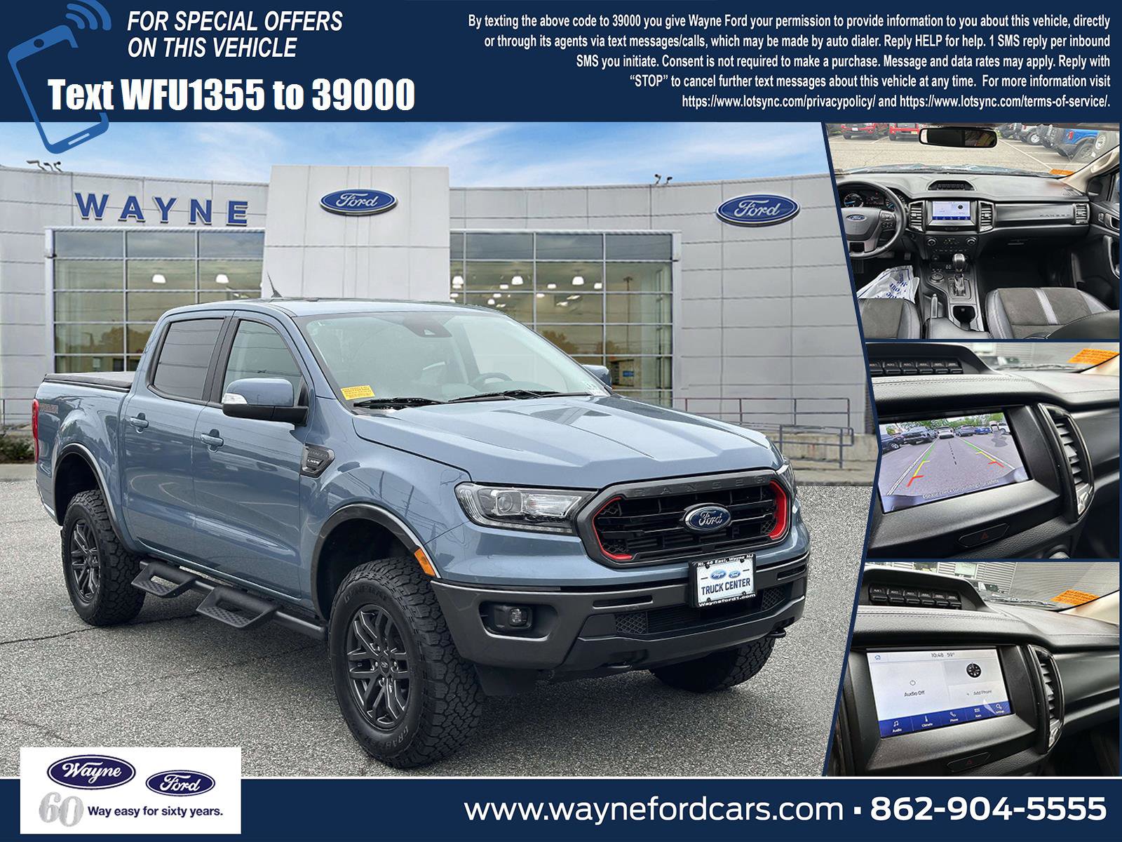 Certified 2023 Ford Ranger Lariat w/ Tremor Off-Road Package AWD/4WD image 1