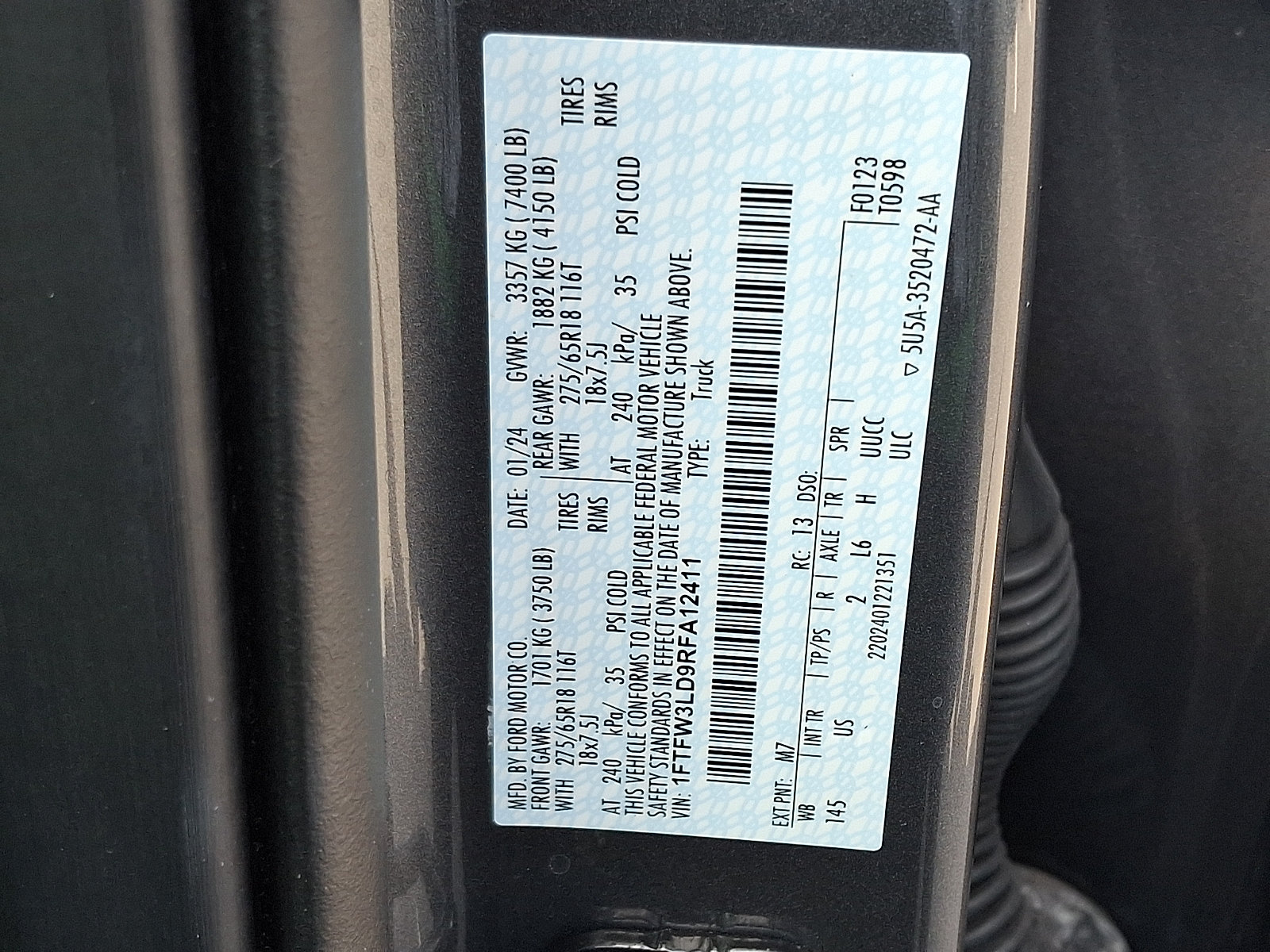 Certified 2024 Ford F150 XLT w/ Equipment Group 302A MID AWD/4WD image 27