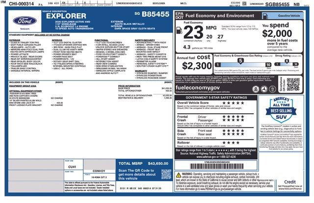 Certified 2025 Ford Explorer Active image 10