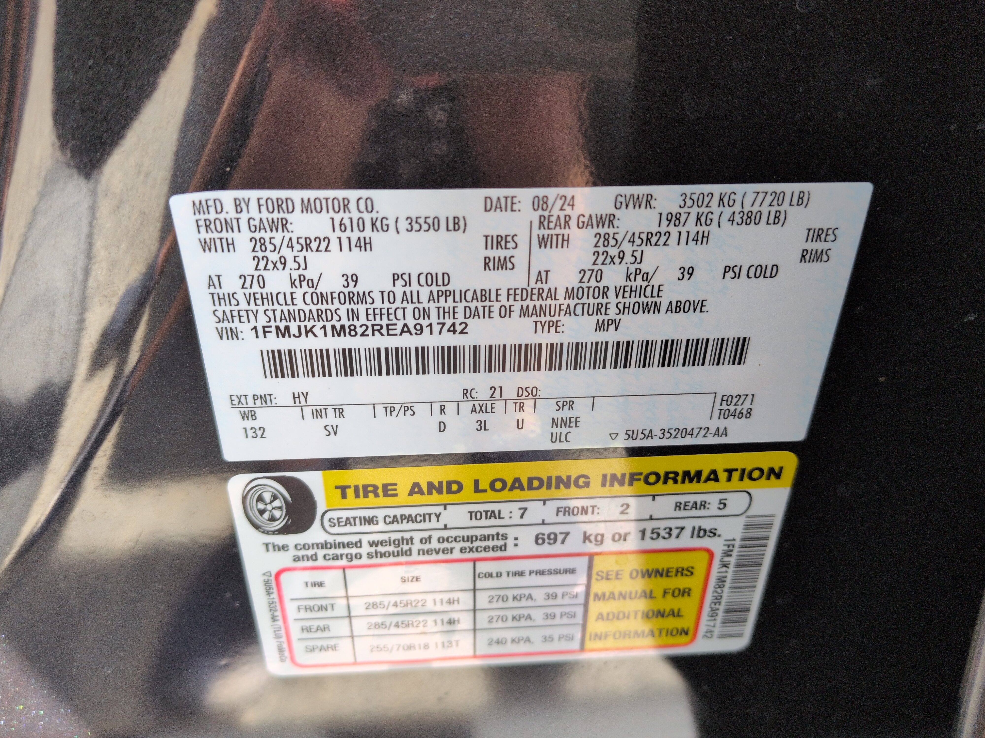 Certified 2024 Ford Expedition Max Platinum AWD/4WD image 29