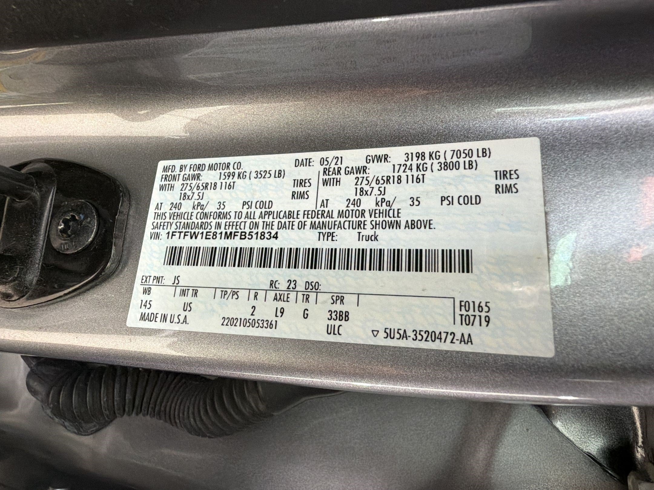 Certified 2021 Ford F150 XLT w/ Equipment Group 302A High AWD/4WD image 28