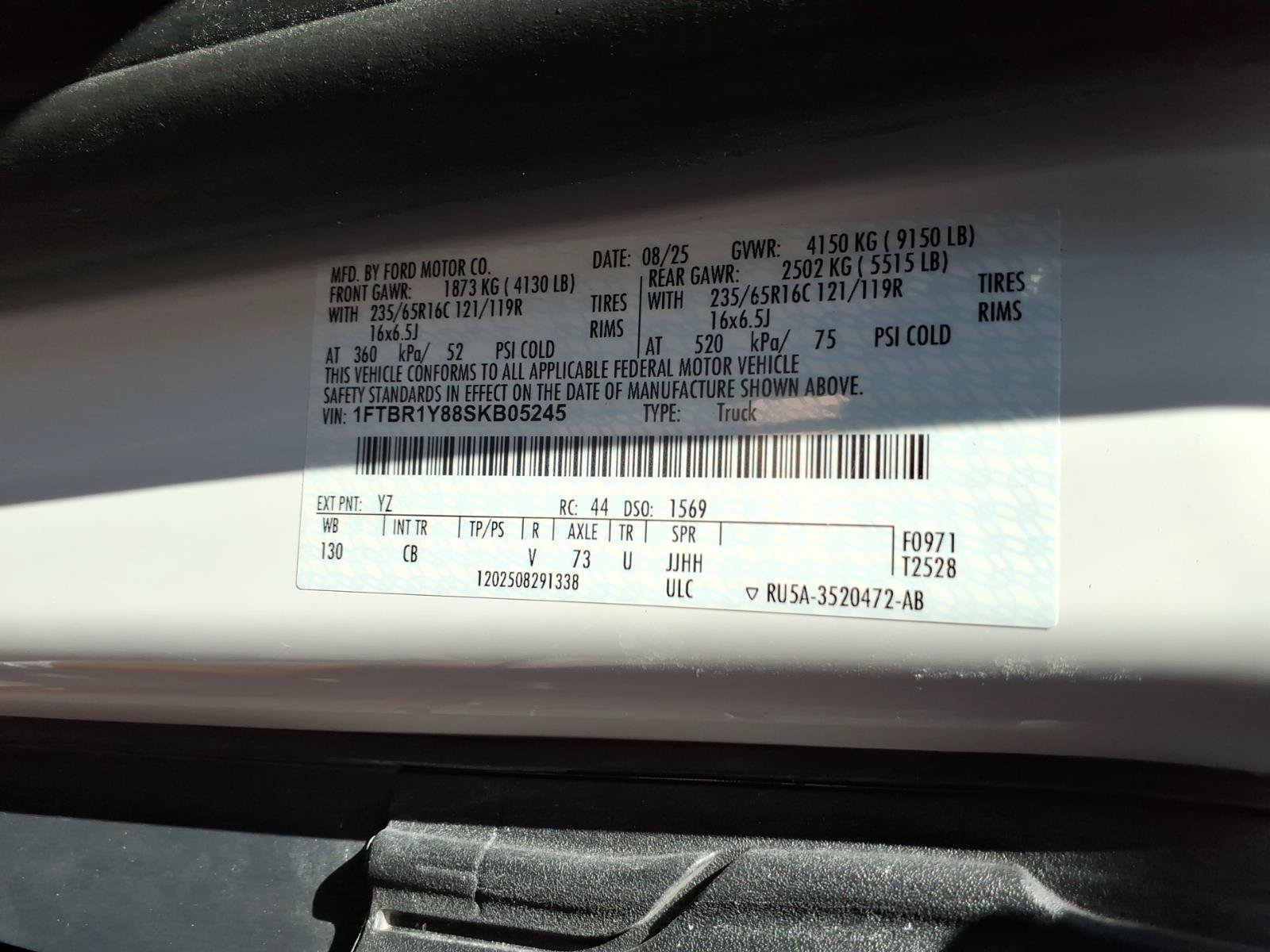Certified 2025 Ford Transit 250 Low Roof w/ Exterior Upgrade Package RWD image 24