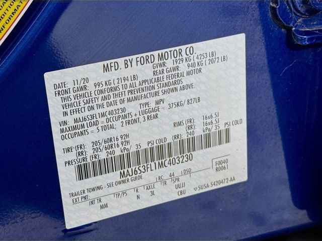 Certified 2021 Ford EcoSport S image 29