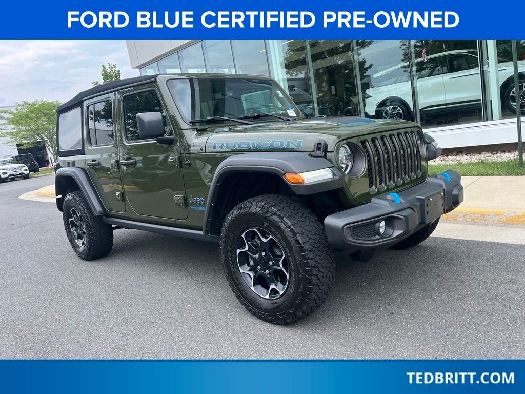 Used 2022 Jeep Wrangler Unlimited Rubicon 4xe AWD/4WD image 1