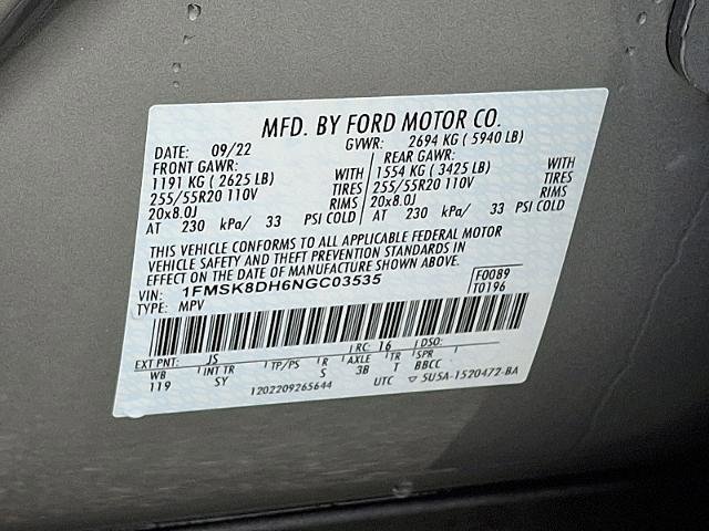 Certified 2022 Ford Explorer XLT w/ Equipment Group 202A image 28