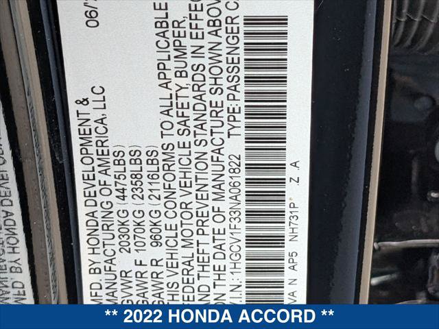 Used 2022 Honda Accord Sport image 24