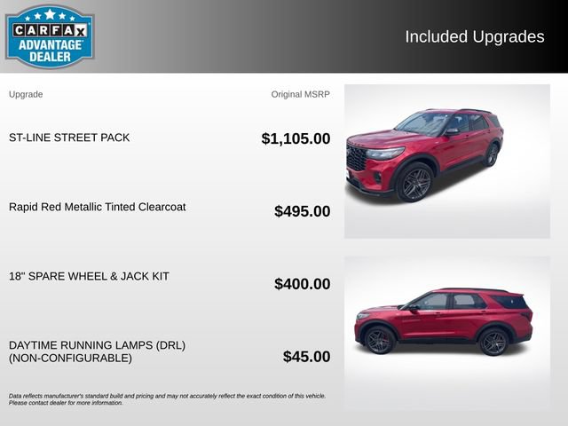 Certified 2025 Ford Explorer ST-Line w/ ST-Line Street Pack AWD/4WD image 5
