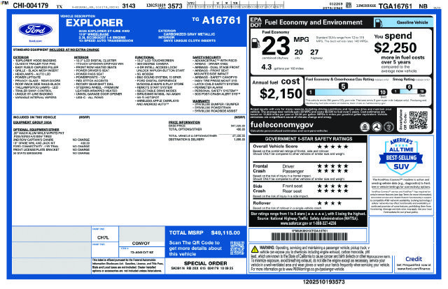 Certified 2026 Ford Explorer ST-Line AWD/4WD image 33