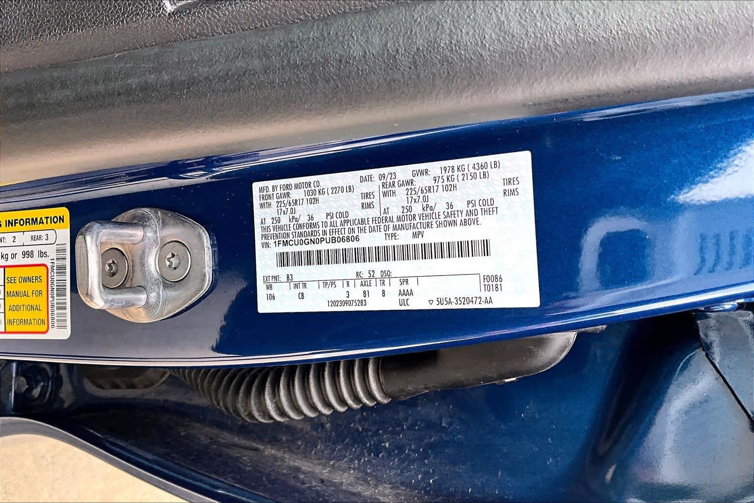 Certified 2023 Ford Escape Active FWD image 33