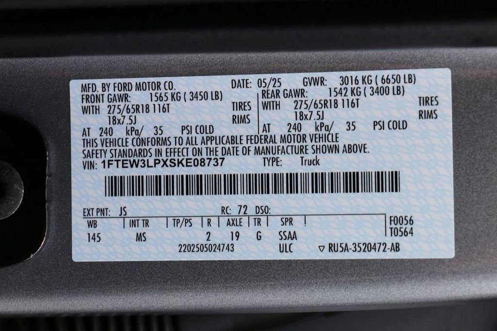 Certified 2025 Ford F150 XLT w/ Equipment Group 301A Standard image 34