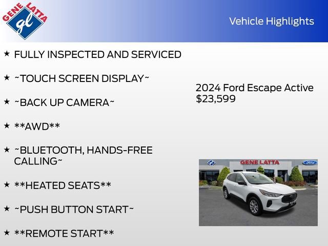 Certified 2024 Ford Escape Active image 29