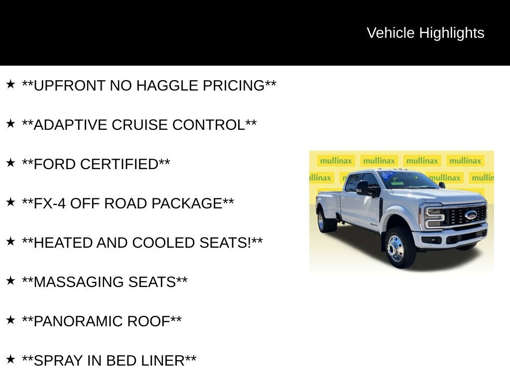 Certified 2025 Ford F450 Platinum w/ FX4 Off-Road Package image 12