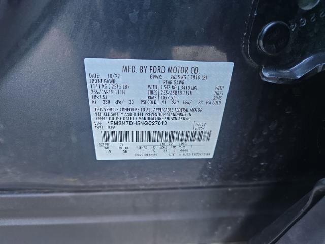 Certified 2022 Ford Explorer XLT w/ Equipment Group 202A image 31