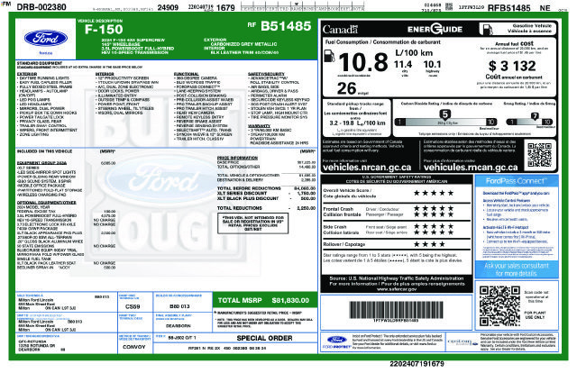 Certified 2024 Ford F150 XLT w/ Equipment Group 303A High AWD/4WD image 40