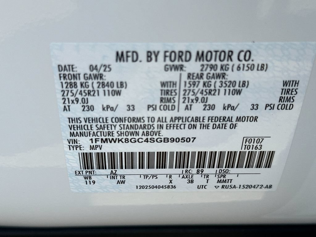 Certified 2025 Ford Explorer ST w/ Sun And Sound Package AWD/4WD image 27