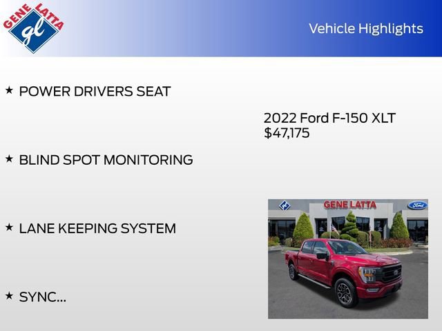 Certified 2022 Ford F150 XLT w/ Equipment Group 302A High image 34