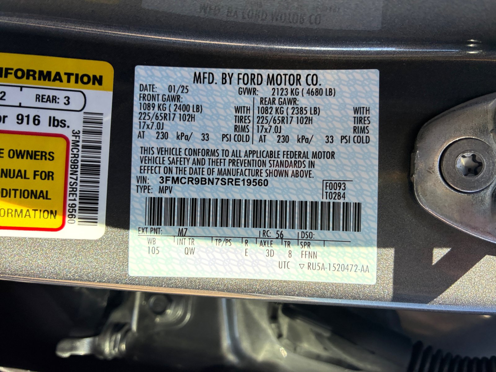 Certified 2025 Ford Bronco Sport Big Bend AWD/4WD image 25