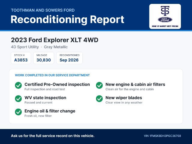 Certified 2023 Ford Explorer XLT AWD/4WD image 31