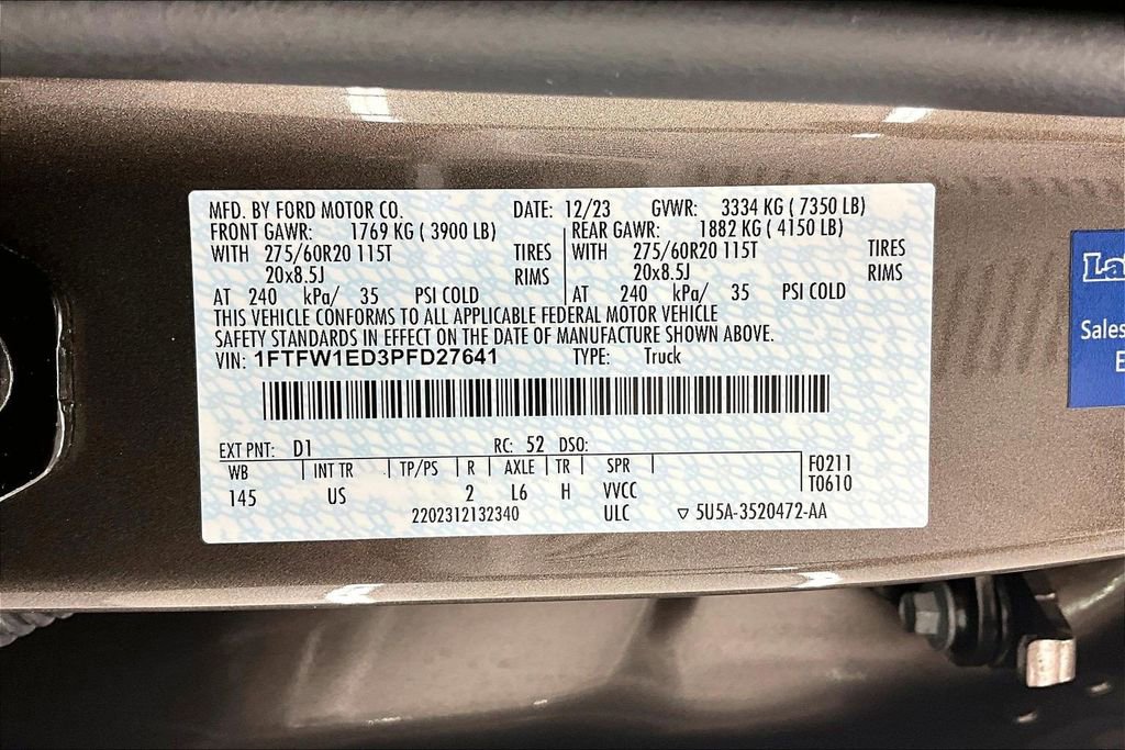 Certified 2023 Ford F150 XLT w/ Equipment Group 302A High AWD/4WD image 36