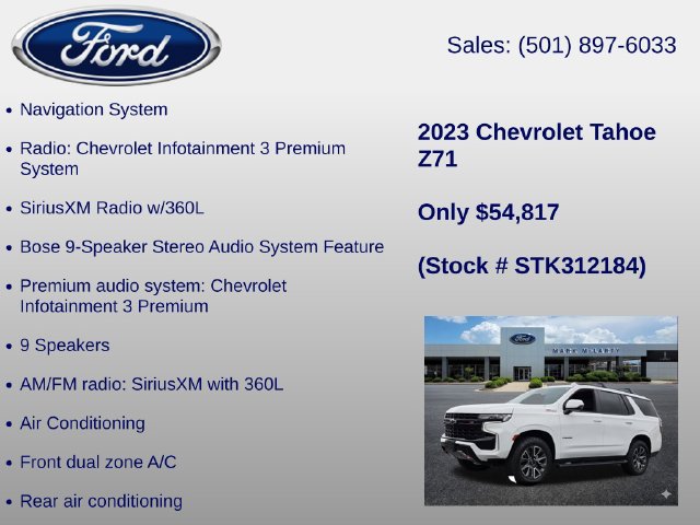 Used 2023 Chevrolet Tahoe Z71 w/ Luxury Package AWD/4WD image 30