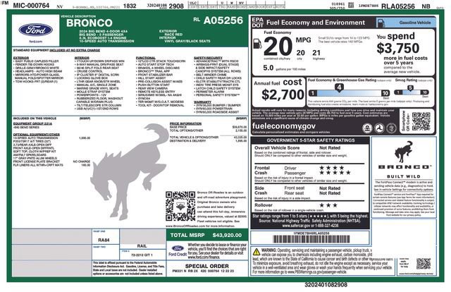 Certified 2024 Ford Bronco Big Bend image 34