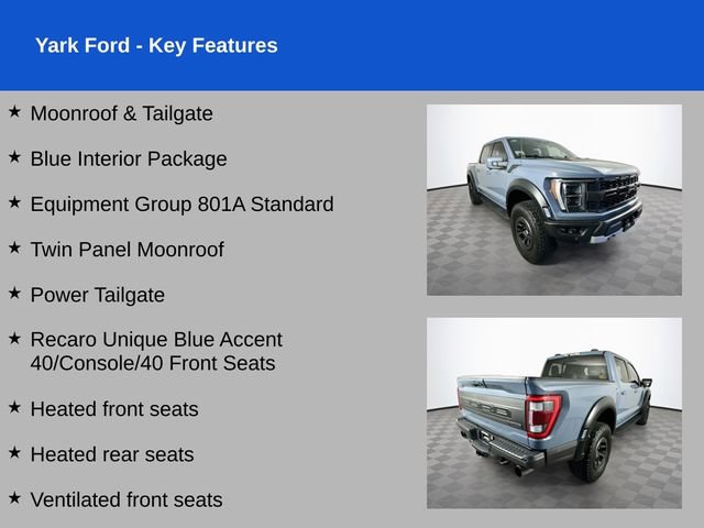 Certified 2023 Ford F150 Raptor w/ Blue Interior Package AWD/4WD image 2
