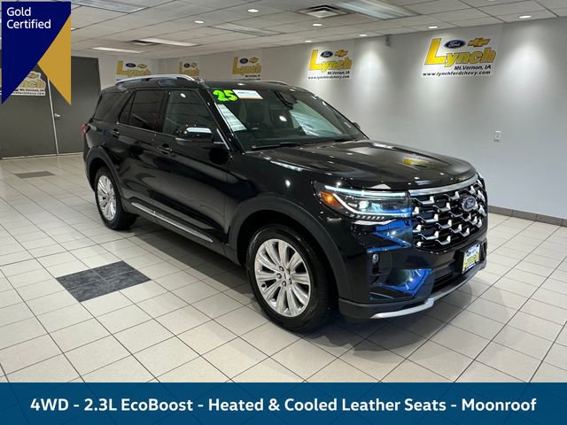 Certified 2025 Ford Explorer Platinum w/ LUX Leather Package