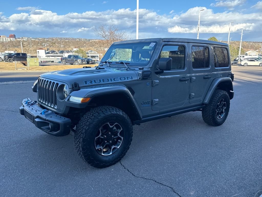 Used 2021 Jeep Wrangler Unlimited Rubicon 4xe w/ Steel Bumper Group image 3
