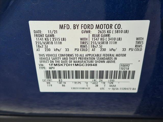 Certified 2021 Ford Explorer XLT RWD image 22