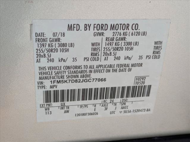 Certified 2018 Ford Explorer XLT w/ Equipment Group 202A FWD image 15