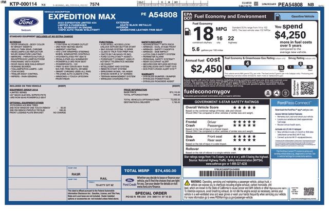 Certified 2023 Ford Expedition Max Limited AWD/4WD image 3