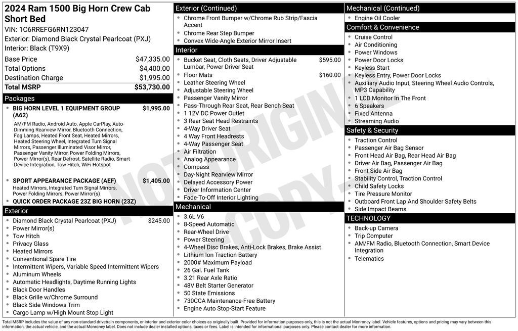 Used 2024 RAM 1500 Big Horn RWD image 6