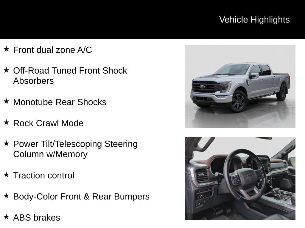 Certified 2023 Ford F150 Lariat w/ Equipment Group 502A High AWD/4WD image 31