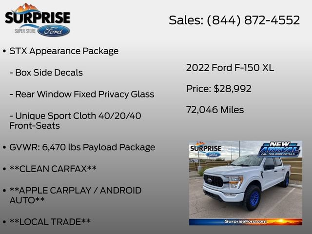 Certified 2022 Ford F150 XL w/ STX Appearance Package AWD/4WD image 13