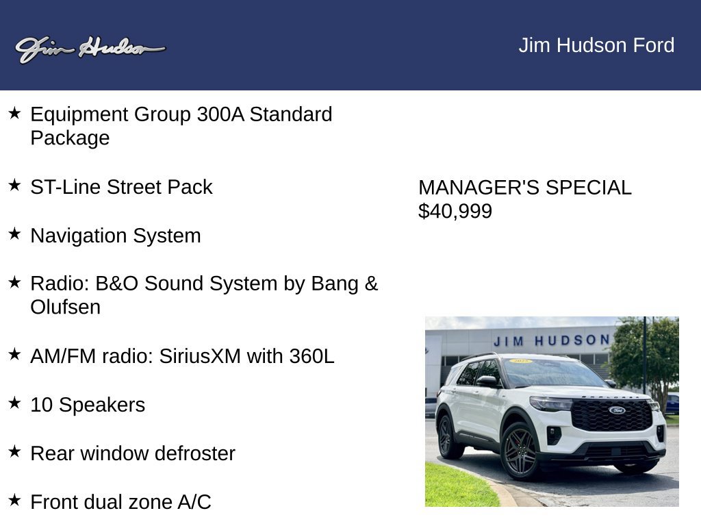 Certified 2025 Ford Explorer ST-Line w/ ST-Line Street Pack AWD/4WD image 12