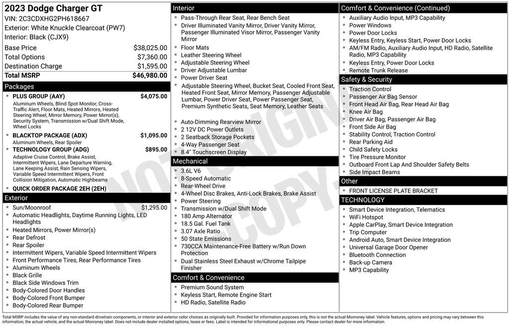 Used 2023 Dodge Charger GT w/ Plus Group image 3