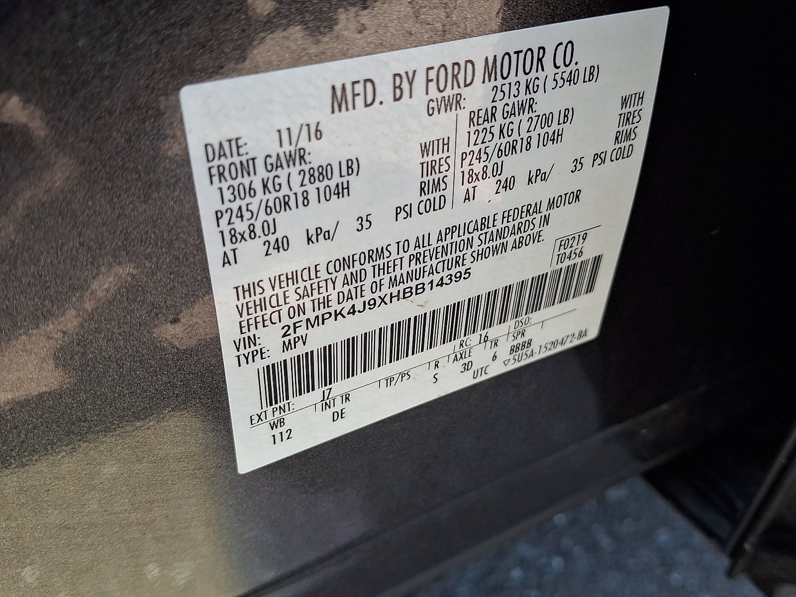 Certified 2017 Ford Edge SEL AWD/4WD image 27