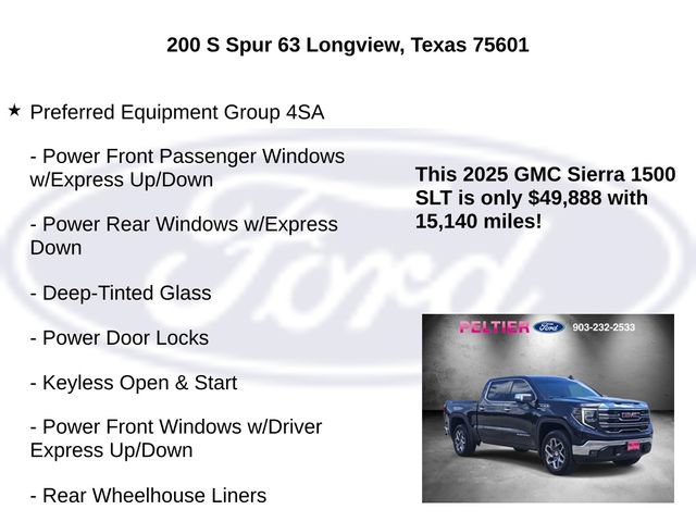 Used 2025 GMC Sierra 1500 SLT w/ SLT Premium Package AWD/4WD image 5