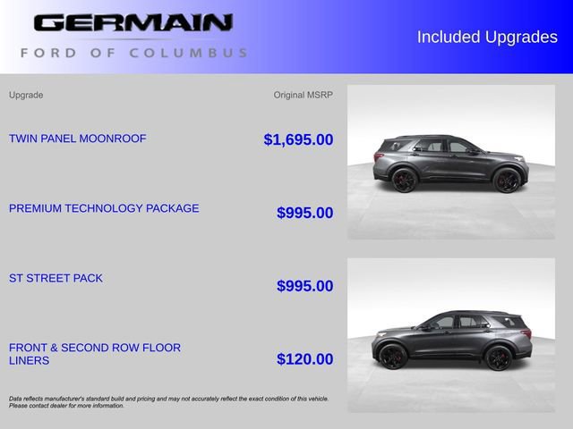 Certified 2020 Ford Explorer ST w/ ST Street Pack image 38