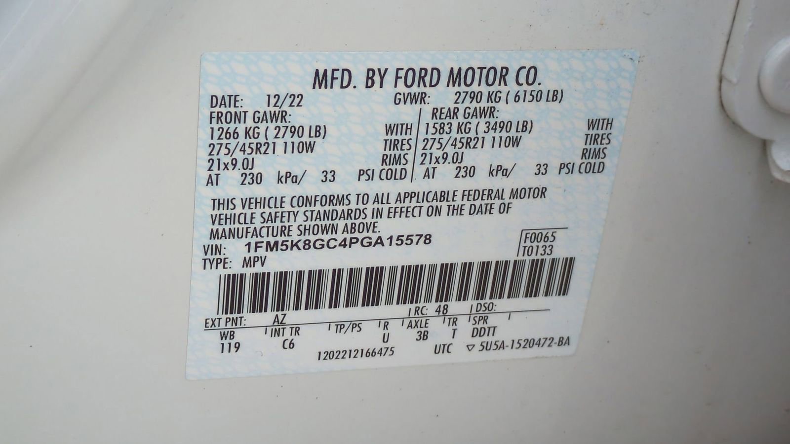 Certified 2023 Ford Explorer ST w/ Equipment Group 401A image 44