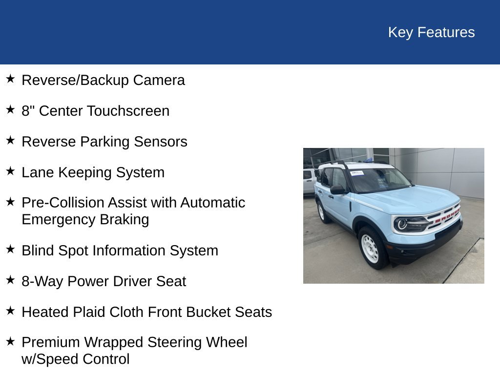 Certified 2024 Ford Bronco Sport Heritage w/ Heritage Convenience Package AWD/4WD image 31