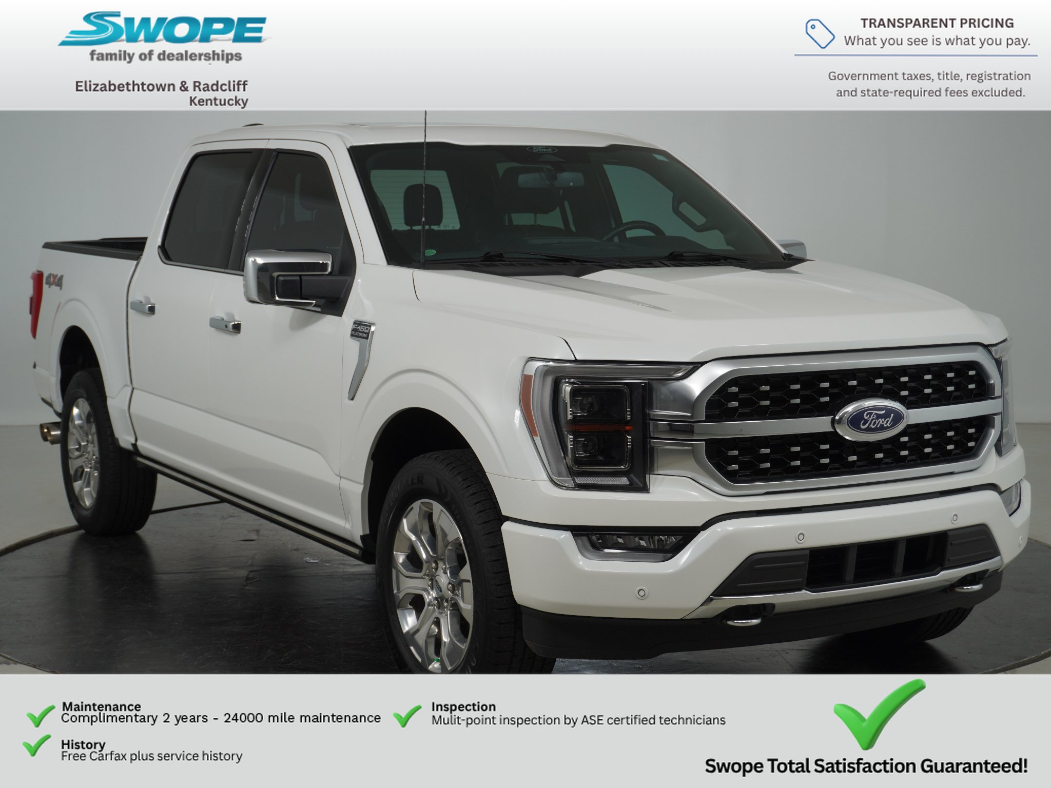 Certified 2022 Ford F150 Platinum w/ Bed Utility Package AWD/4WD image 1