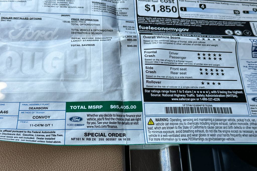 Certified 2022 Ford F150 Lariat w/ Trailer Tow Package image 41