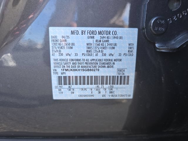 Certified 2025 Ford Explorer ST-Line w/ ST-Line Street Pack AWD/4WD image 33