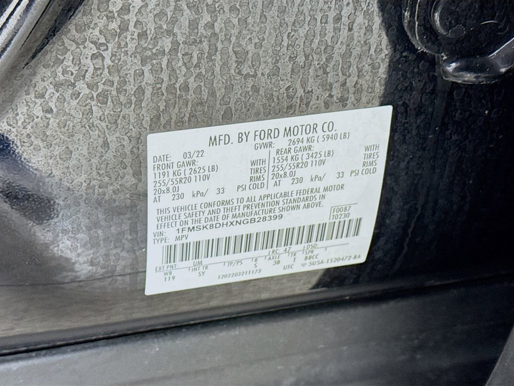 Certified 2022 Ford Explorer XLT w/ Equipment Group 202A image 33