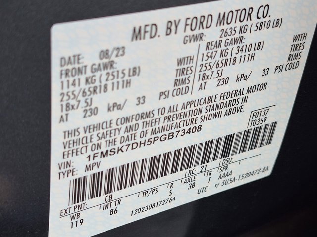 Certified 2023 Ford Explorer XLT RWD image 36
